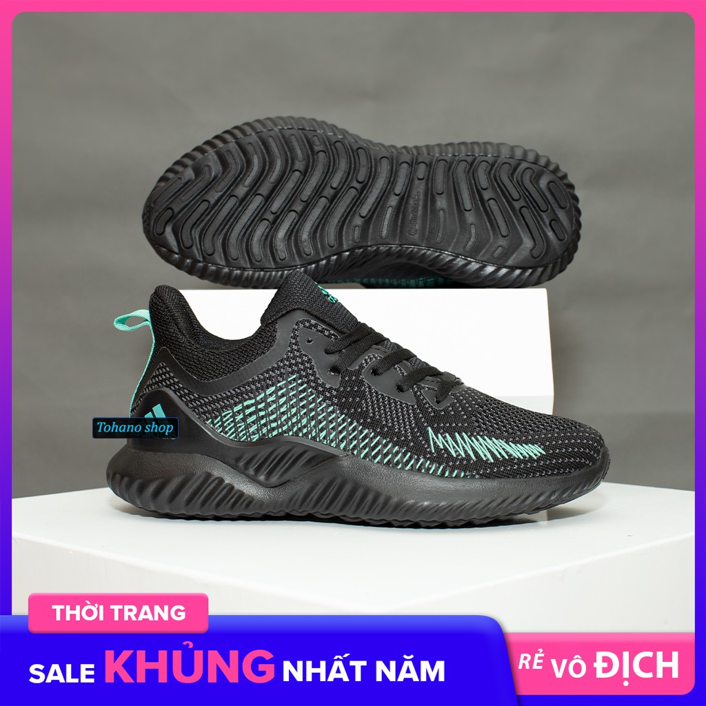 giảm GIÁ ⚡️ Giày sneaker nữ giày thể thao nữ alphabounce A58 màu đen full fullbox new