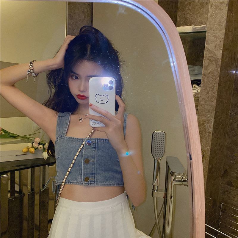 Áo Croptop Jeans 💙