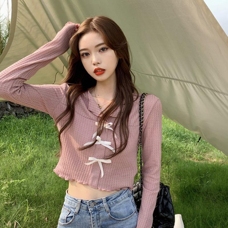 Áo Thun Lửng Tay Dài Thời Trang Mùa Đông 2022 Cho Nữ