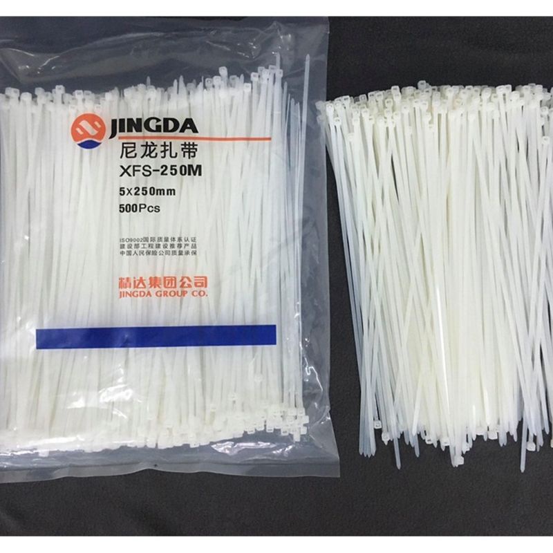 Set 100 dây thít nhựa, lạt thít, dây rút nhựa cao cấp làm từ nhựa PA 66, tiện lợi, bền bỉ đủ độ dài