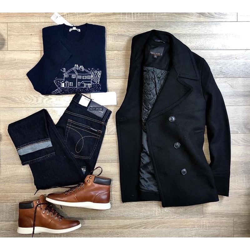 Áo khoác dạ B.R Black