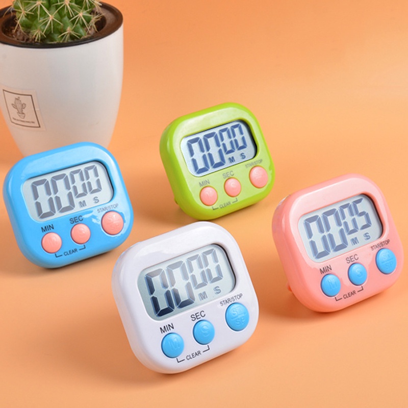 Đồng Hồ Hẹn Giờ Điện Tử Mini Màn Hình LCD Có Nam Châm Tiện Dụng Cho Nhà Bếp / Phòng Tắm