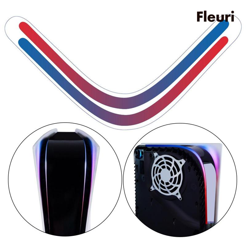 Set 2 Miếng Dán Trang Trí Tay Cầm Chơi Game PS5 Có Đèn LED Nhiều Màu Sắc