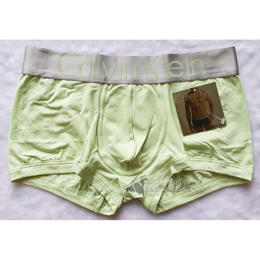 [CHÍNH HÃNG] Quần lót nam Calvin Klein U2716O Steel Micro Low Rise Trunk Palm Green