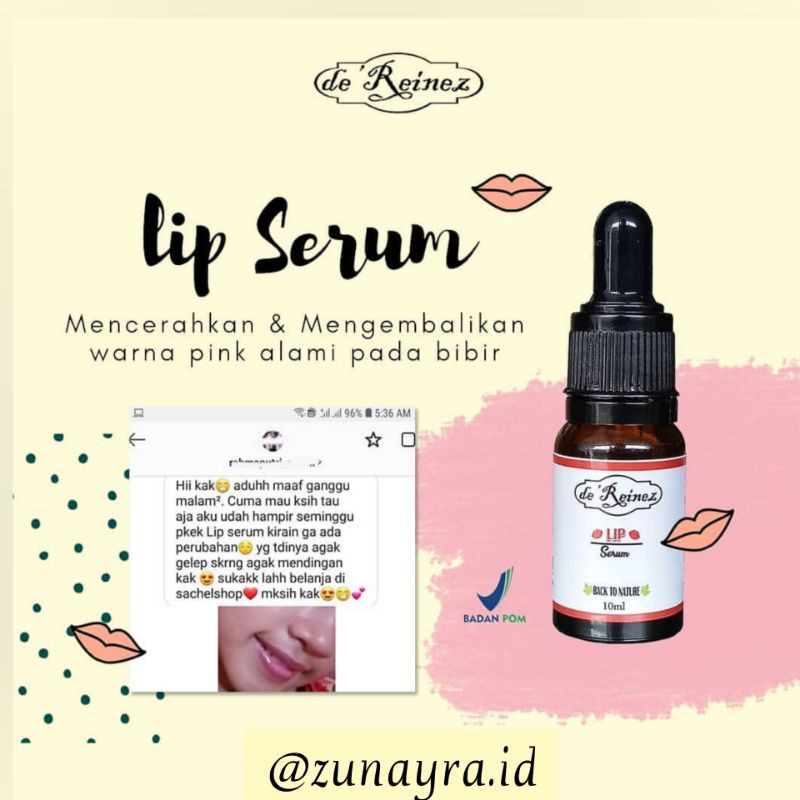 (Hàng Mới Về) Serum Dưỡng Môi De 'Reinez Chứa Vitamin Tự Nhiên Dưỡng Ẩm An Toàn Bpom | BigBuy360 - bigbuy360.vn