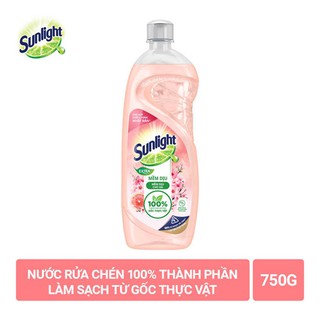 Nước rửa chén Sunlight Bưởi Tây & Hoa Anh Đào 750g