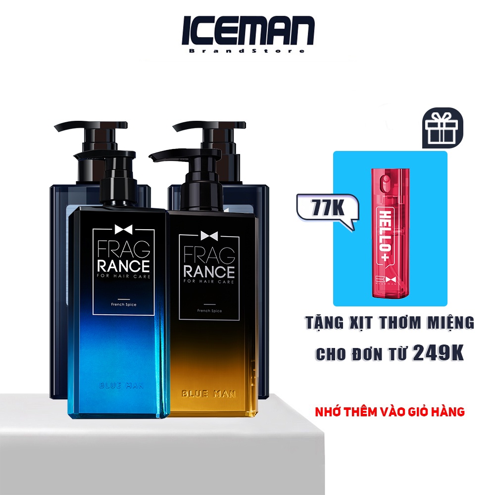 Dầu Gội Hương Nước Hoa Dành Cho Nam Blueman Dưỡng Tóc Chắc Khỏe 400ml