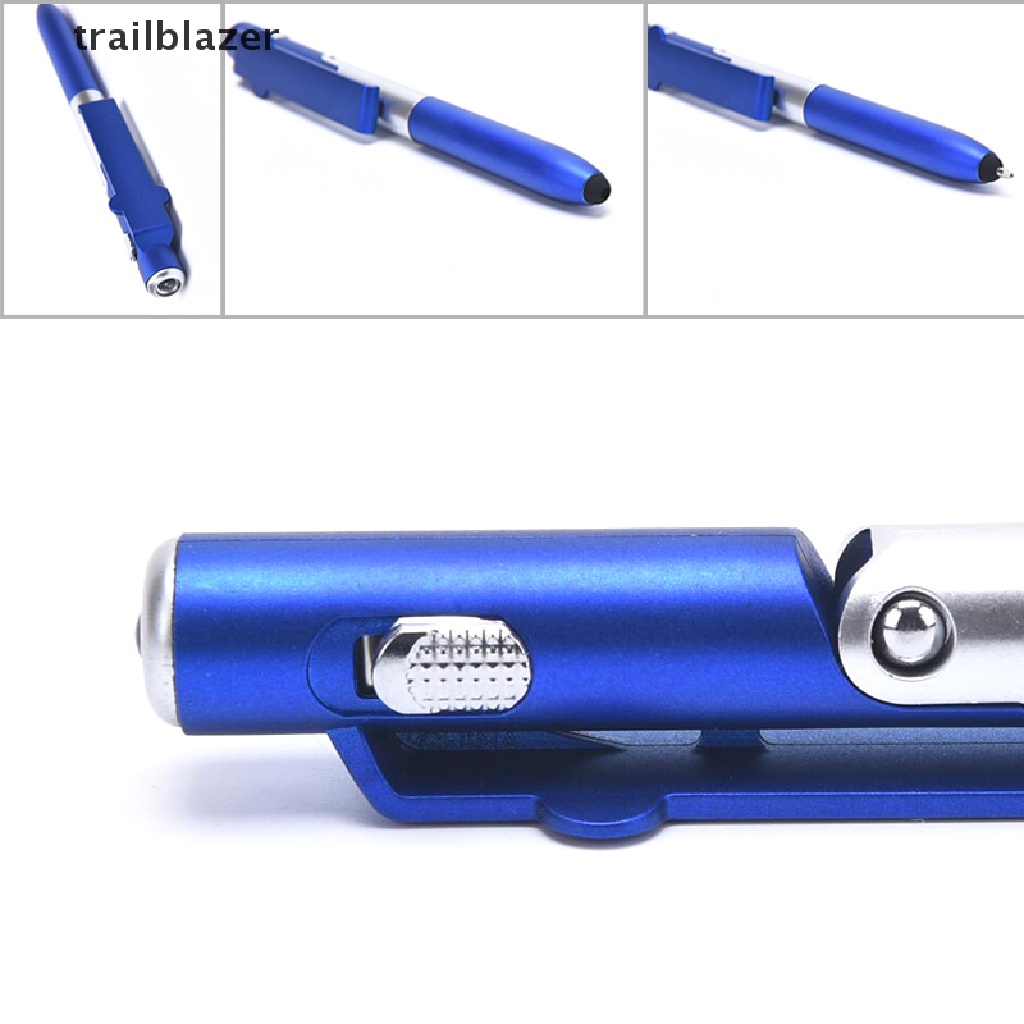 trailblazer Multifunction 4 in 1 Touch Screen Ballpoint Pen Folding LED Light Mobile Stand UIO