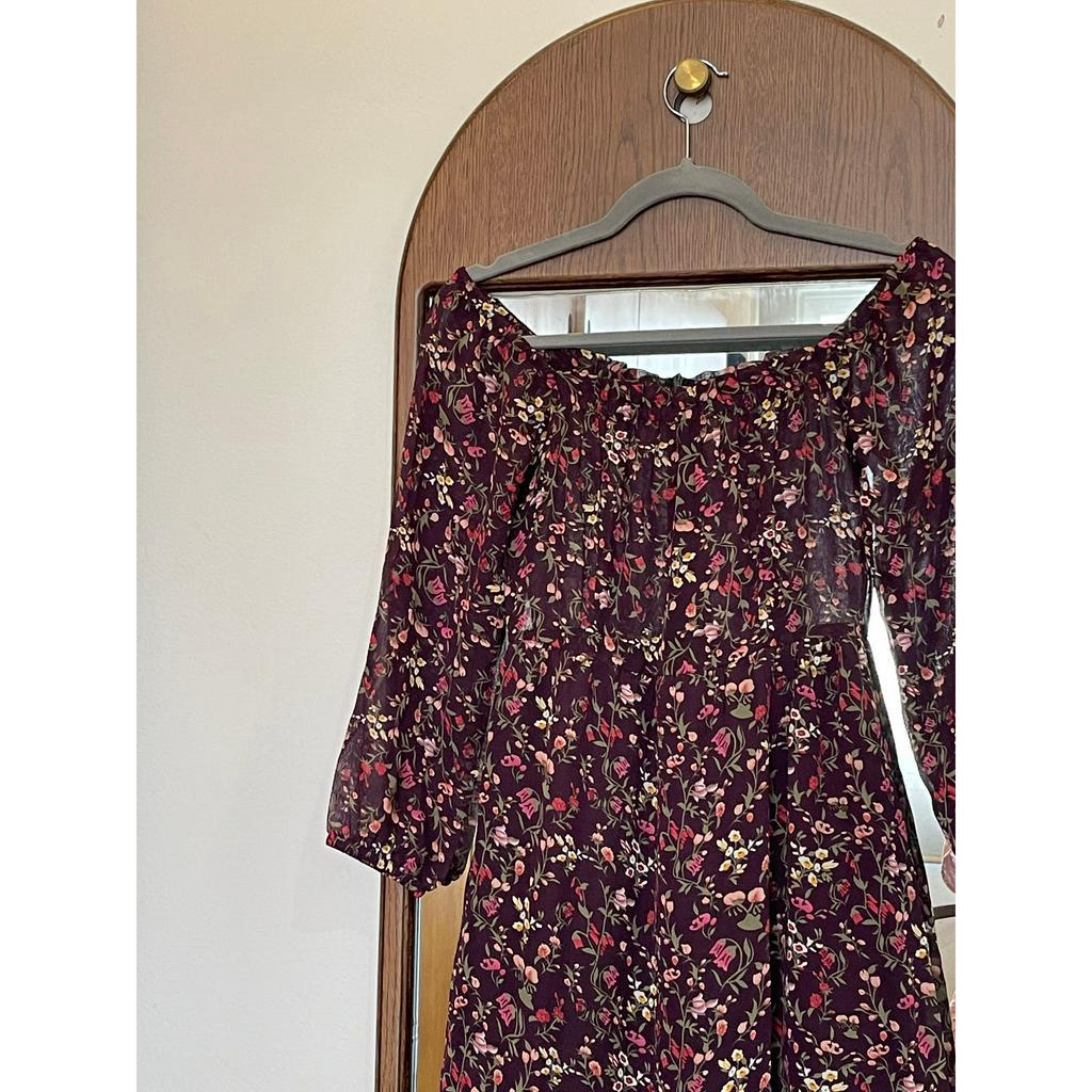 Pass Đầm Voan Hoa Tím của Bleubird