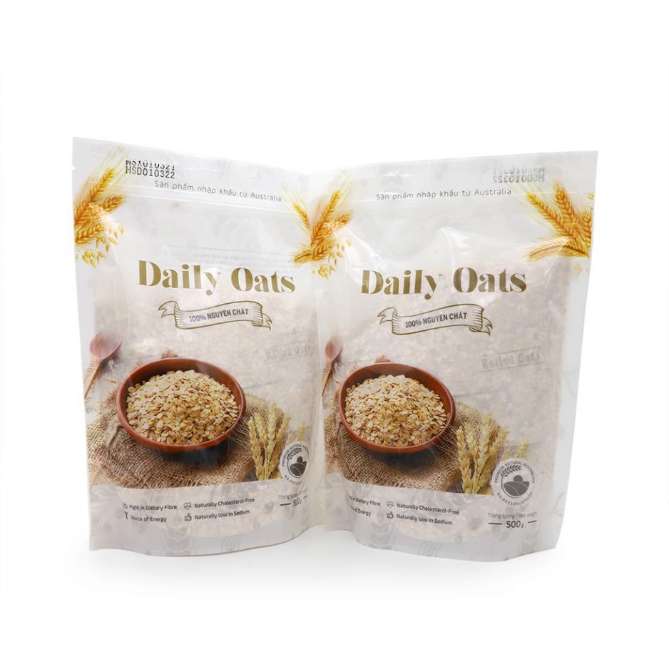 Yến mạch Daily Oats ⚡️FREESHIP⚡️ Cho bữa ăn hoàn hảo lành mạnh (500g) ⚡️TDVN