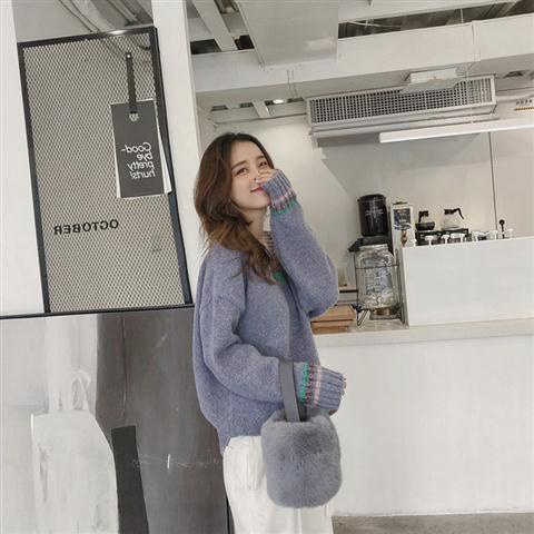 Áo Sweater Dệt Kim Cổ Chữ V Phong Cách Thời Trang Phương Tây Dành Cho Nữ