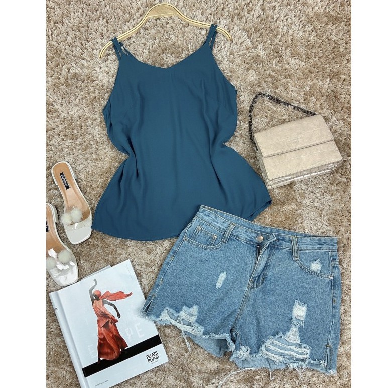 ⚡️Hàng QC⚡️ Áo hai dây phối 2 lớp trơn thời trang trẻ công sở, đi chơi, đi tiệc trắng đen đỏ xanh nâu da