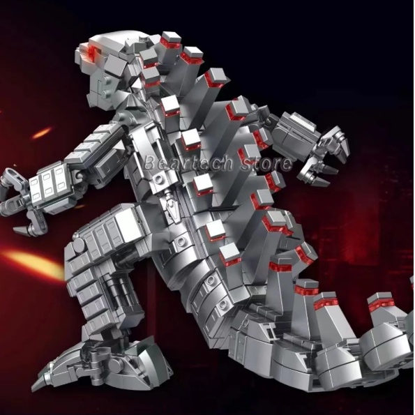 QBricks Lego Compatible Mechanical Godzilla Big Dinosaur Building Block Monster King Bricks Toys