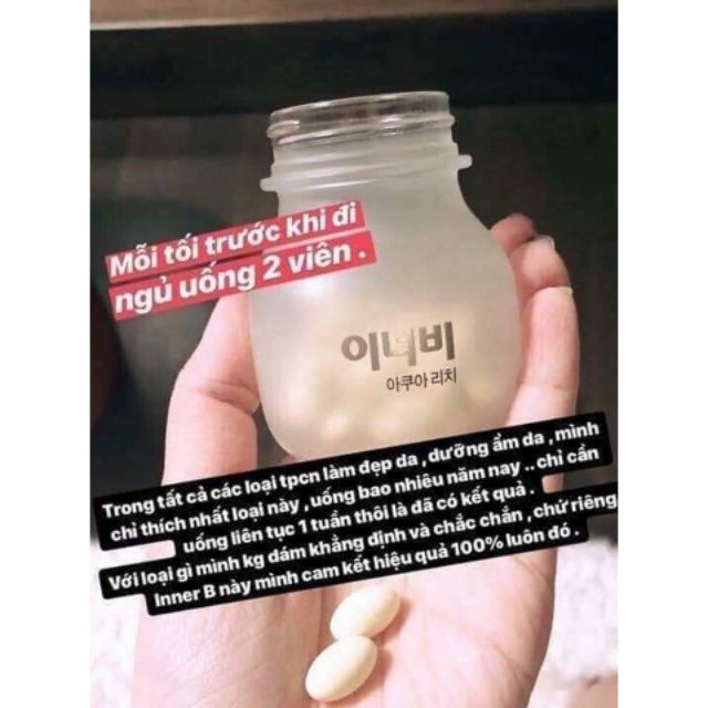 Viên Uống innerb Aqua rich bổ sung Collagen cấp nước