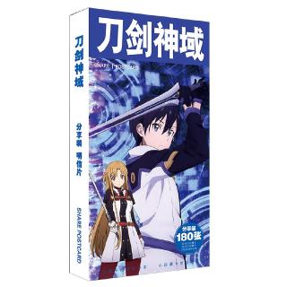 Bộ Postcard Hộp ảnh Anime Sword Art Online 180 pcs