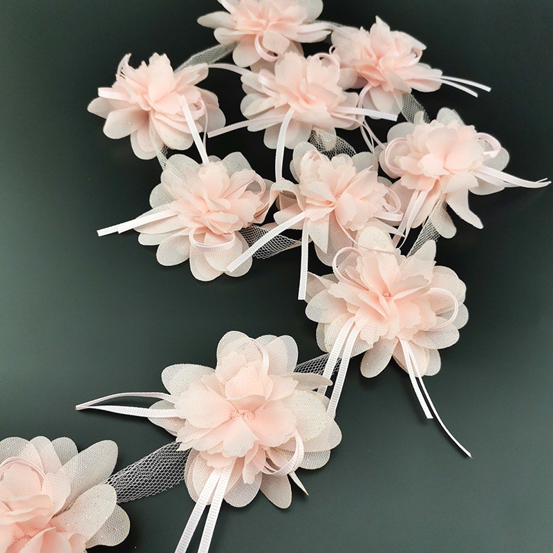 Chiffon flower used for holiday gift wrapping decoration clothing accessories