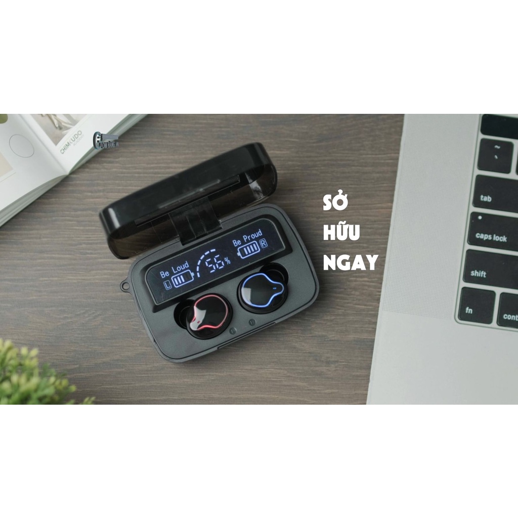 Tai nghe Bluetooth M9 5.1 Gamming Mặt gương đẹp mắt Chống nước chuẩn IPX7 - bảo hành 6 tháng - Gomhang.vn