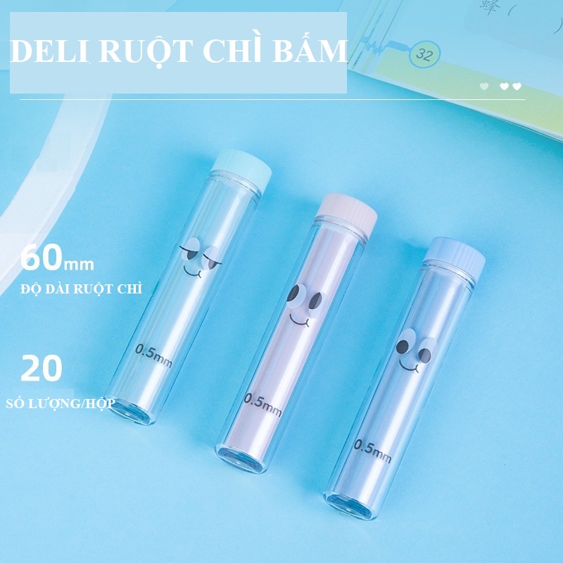 Ruột chì Deli ngòi 0,5mm ngòi chì kim