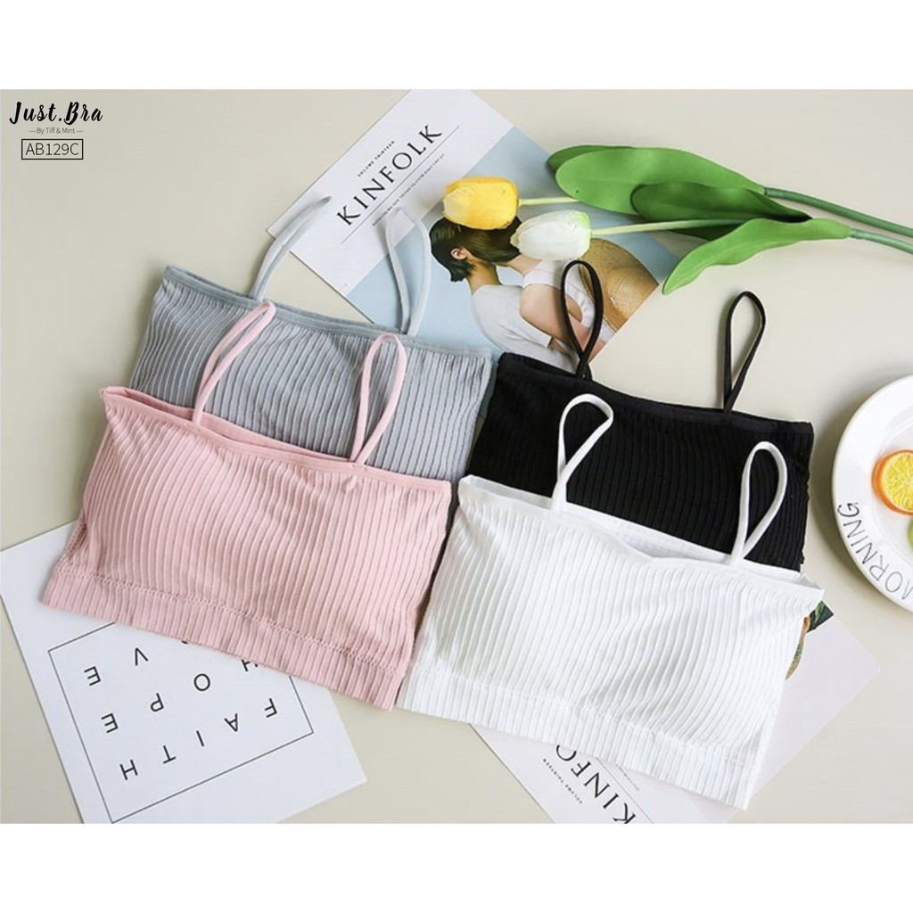 [Mã WABRJB031 giảm 10% đơn 99k] Áo ngực quây Just Bra hai dây kẻ dọc AB129C | BigBuy360 - bigbuy360.vn