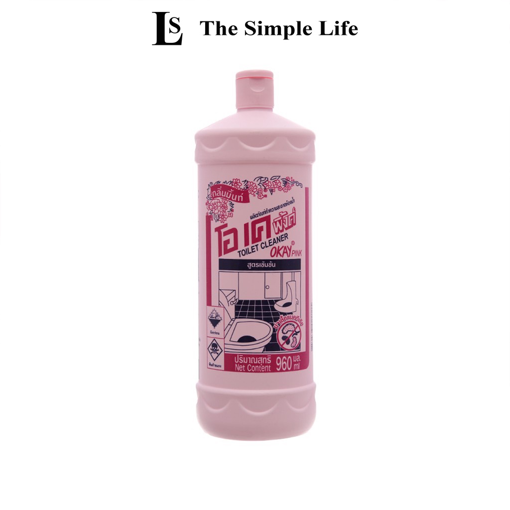 Nước tẩy bồn cầu nhà vệ sinh, chai tẩy cọ rửa toilet Okay Thái Lan 960ml sạch bóng, khử mùi hôi cao cấp [CHÍNH HÃNG]