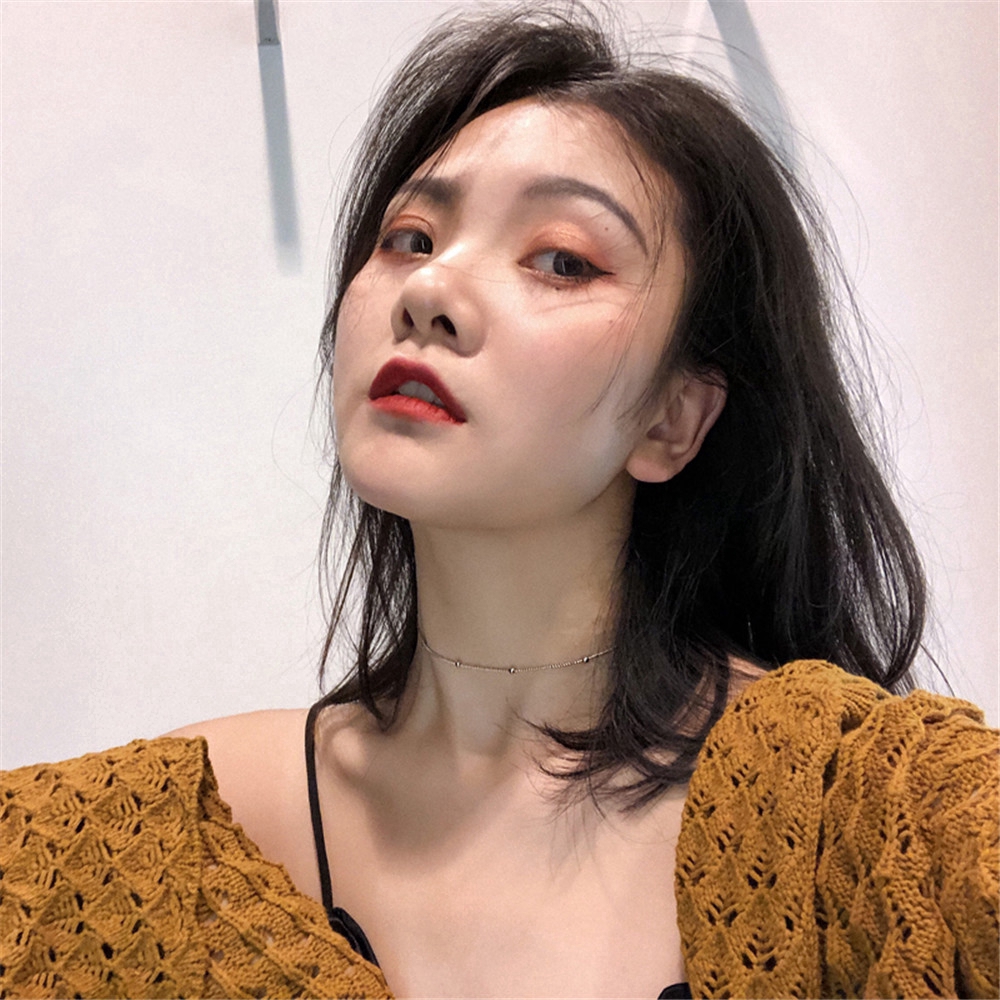 Dây chuyền hợp kim dạng dài đính ngọc trai đơn giản