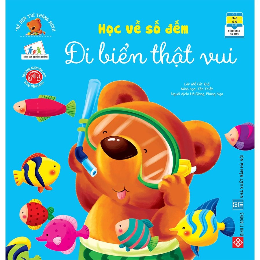 SÁCH - Bé rèn trí thông minh - Học về số đếm - Đi biển thật vui