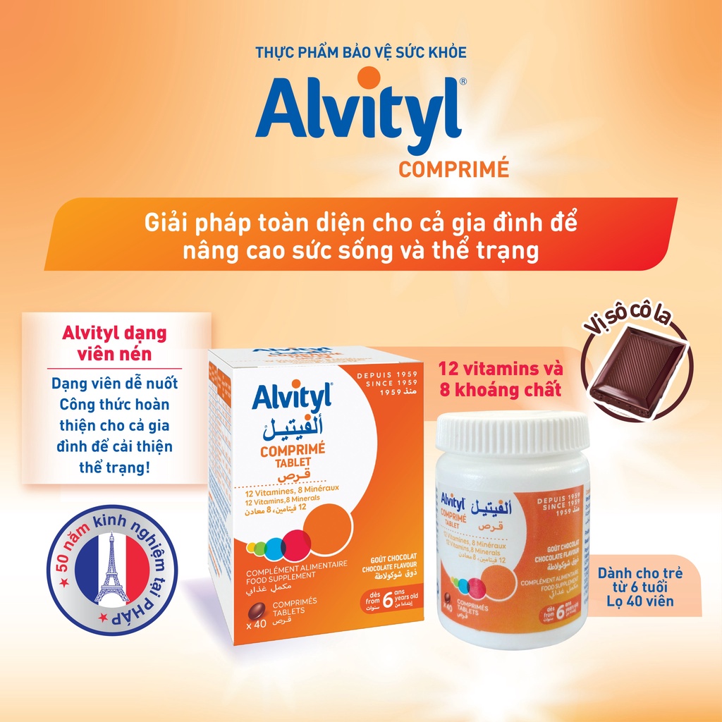 Thực phẩm bảo vệ sức khỏe Alvityl Comprimé