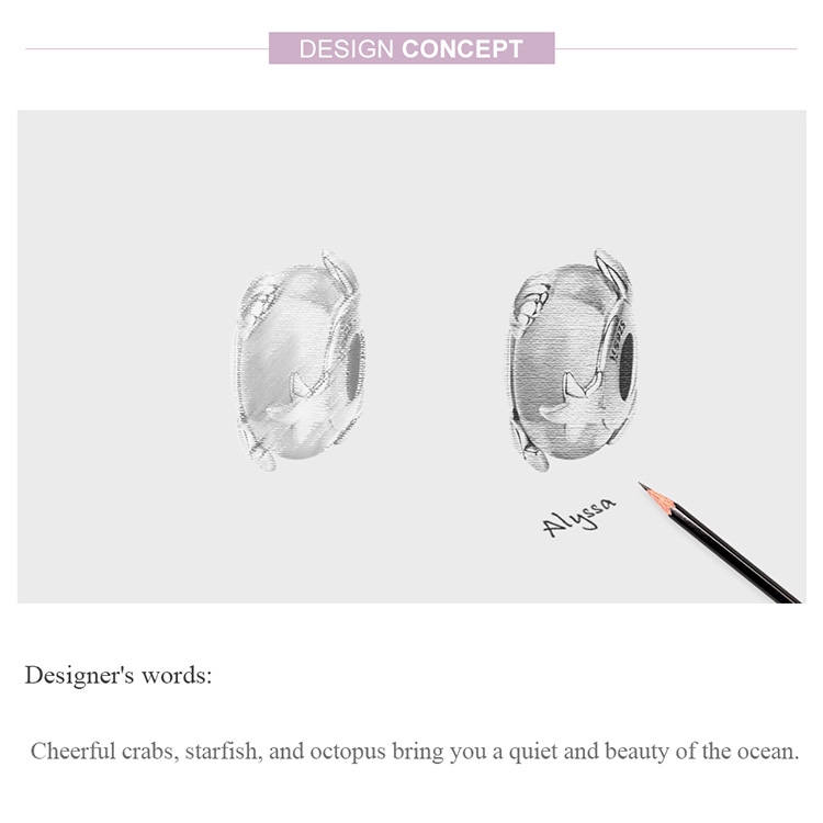 Mặt trang sức Bamoer phong cách Châu Âu sành điệu