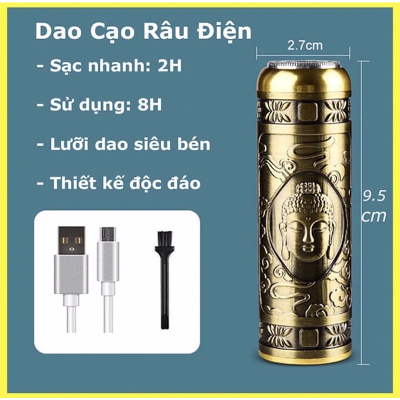 Máy cạo râu đa năng mini sạc USB🏓 FREE SHIP 🏓 máy cạo lông cạo râu nhỏ gọn ,dao cạo râu chất liệu vỏ đồng dành cho nam