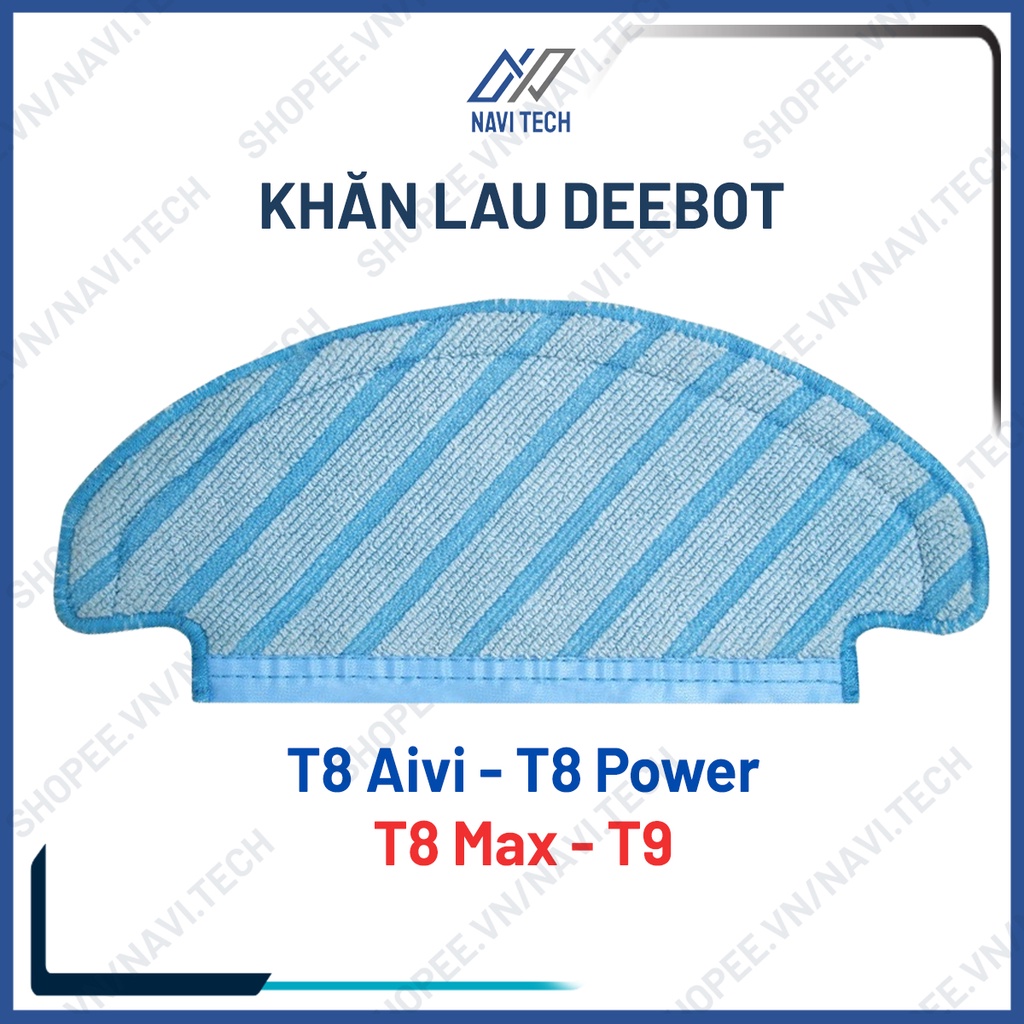 Phụ kiện khăn lau, giẻ lau robot hút bụi lau nhà Ecovacs Deebo Ozmo T8, T8 Aivi, T8 Max, T8 Power, T8 Aivi Plus, N8 Pro