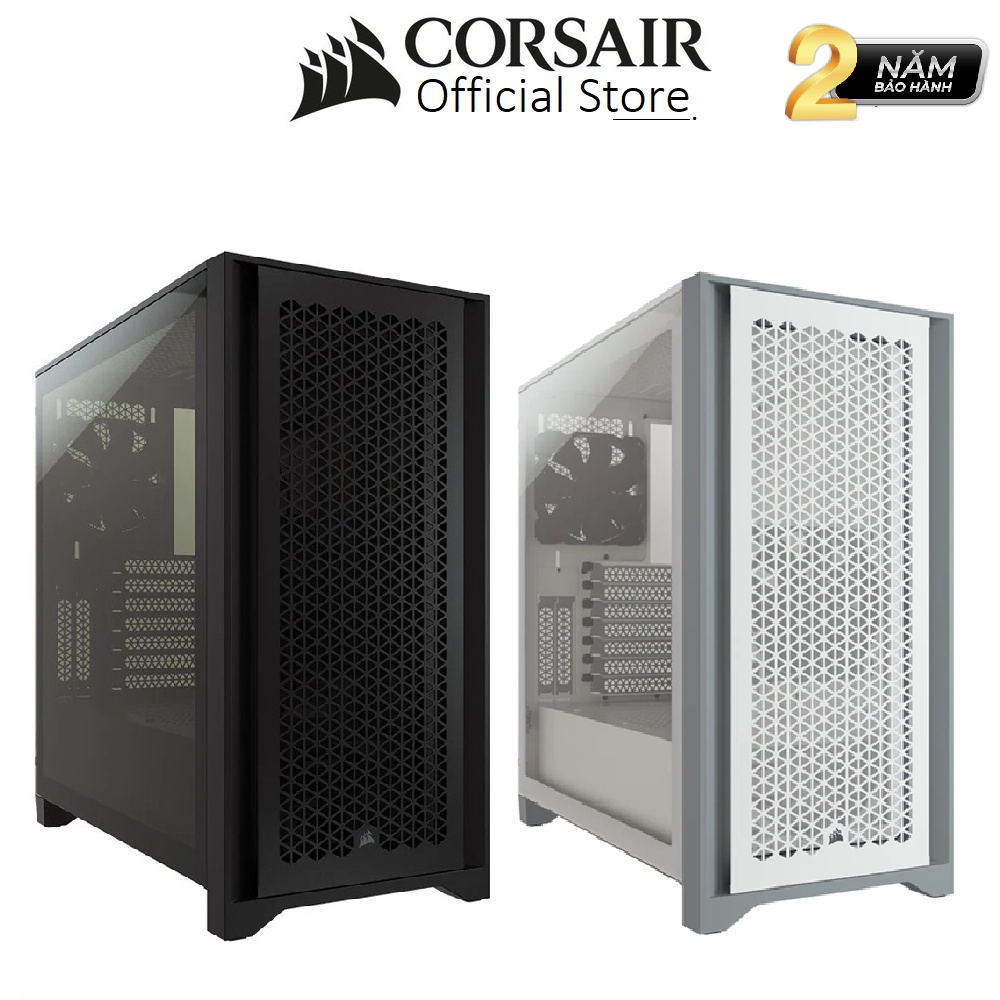 Vỏ case Corsair 4000D Airflow TG Tempered Glass Mid-Tower ATX Case - Bảo hành 2 năm