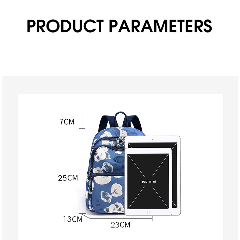 Ba Lô Du Lịch Siêu Nhẹ In Họa Tiết Mới Cho Nữ