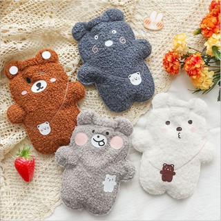 Túi chườm nóng lạnh hình gấu bông mềm giảm đau bụng kinh, túi chườm giữ ấm hạ sốt 350ml