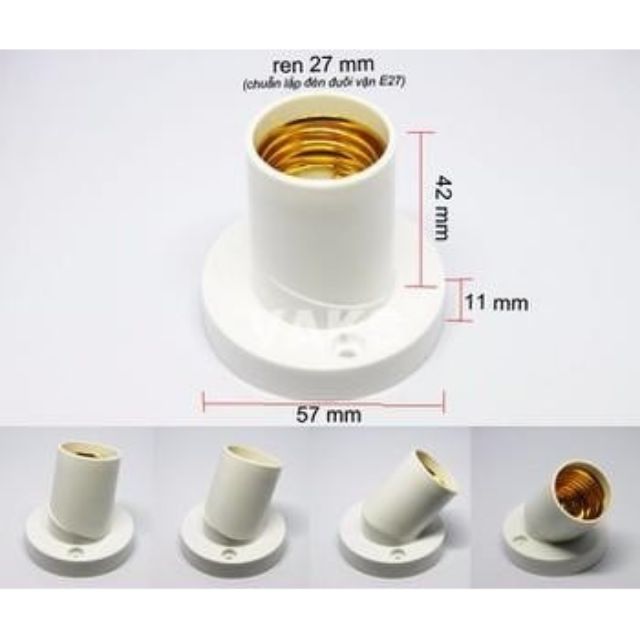 BỘ 2 ĐUÔI ĐÈN 2 CHẾ ĐỘ ĐUÔI E27