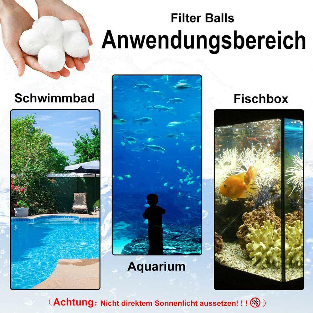 Bóng Lọc Nước Bể Bơi Bằng Sợi Cotton Gọn Nhẹ Tiện Dụng