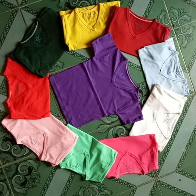 Combo áo thun cổ tim & chục quần đùi