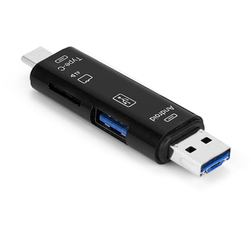 Type C &amp; Micro-USB 5 in 1 OTG Card Reader Flash Drive