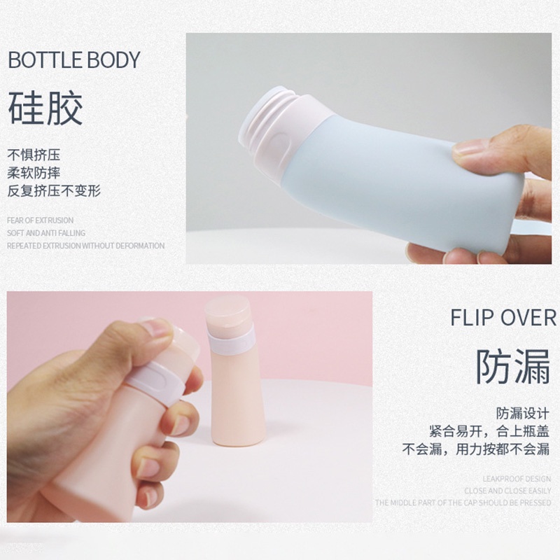 Chai Silicone Đựng Dầu Gội, Sữa Tắm, Dầu Gội Tiện Lợi