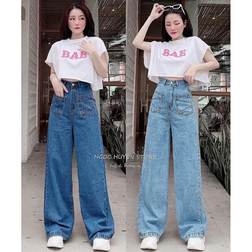 QUẦN JEANS ỐNG RỘNG 3 màu mã 456(Kèm ảnh thật)