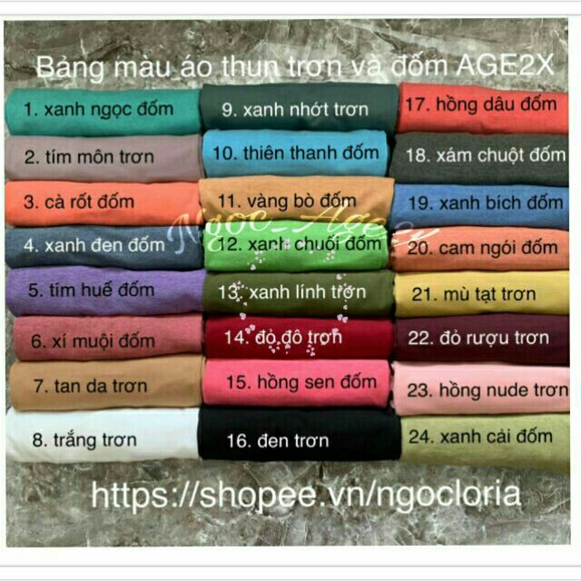Áo thun AGE2X size M