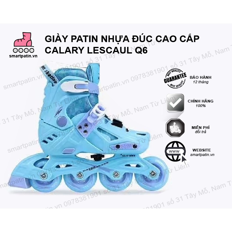 Giày patin cao cấp Topskate Q6 nhựa đúc toàn thân an toàn tuyệt đối
