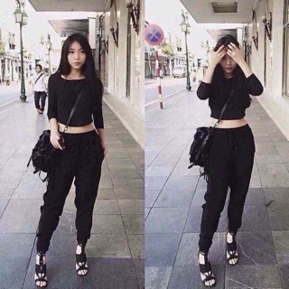 Quần jogger len tăm cao cấp