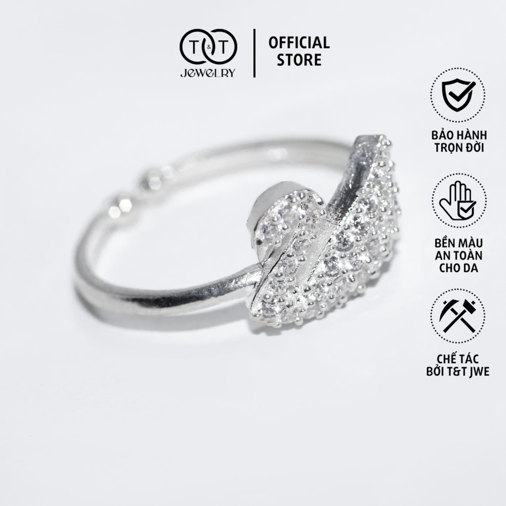 Nhẫn Bạc Nữ s925 Thiên Nga T&T Jewelry cao cấp NN031