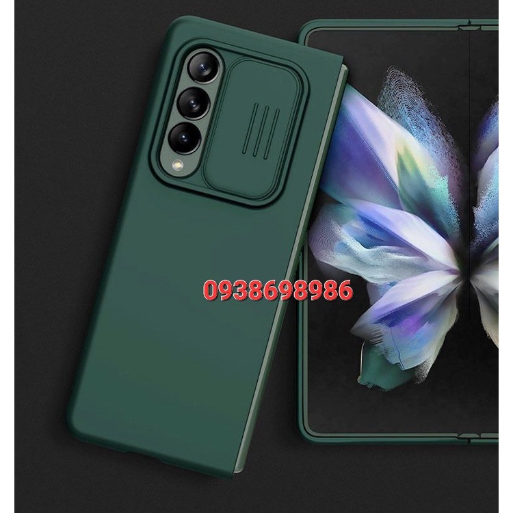 Ốp lưng Z FOLD 3 5G / Z Fold 4 silicon từ tính CamShield Silky chính hãng NILLKIN Thiết kế nắp trượt bảo vệ camera