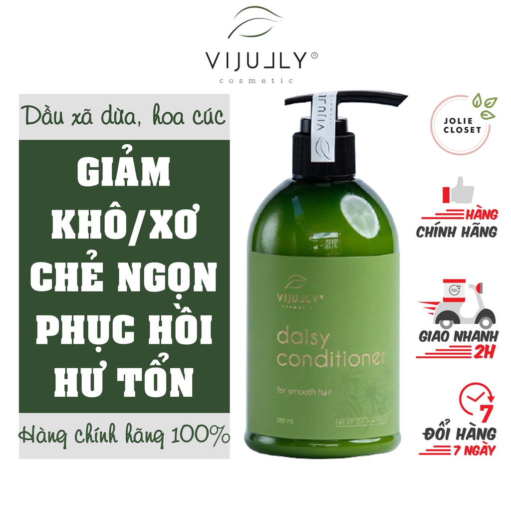 [Chính Hãng Phân Phối] Dầu Xả Hoa Cúc Vi Jully Kích Thích Mọc Tóc Làm Dài Trị Rụng Tóc 100% Thiên Nhiên