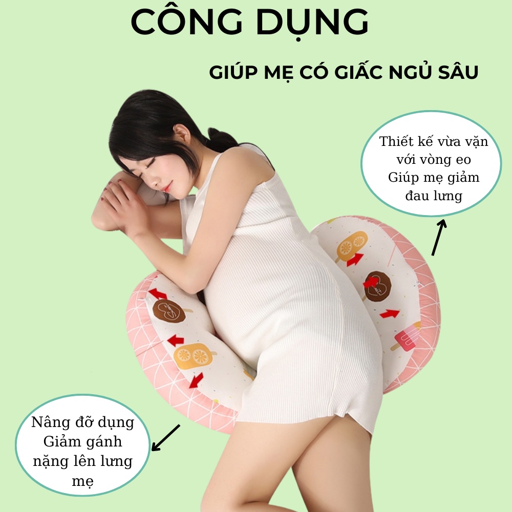 Gối bầu cánh tiên cho phụ nữ đang mang thai và sau sinh LABAMO