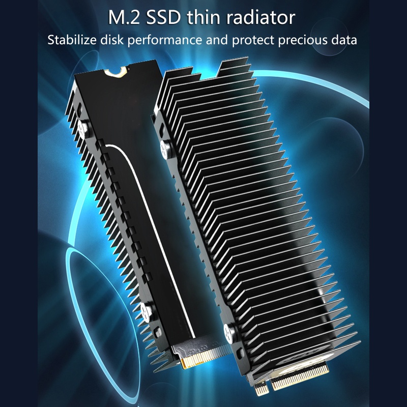 Bộ Tản Nhiệt M.2 SSD NVMe M2 2280 Bằng Nhôm Cứng Chuyên Dụng