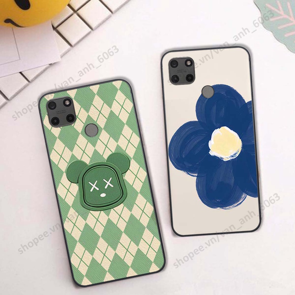 Ốp lưng Realme C25s - C25Y in hình hoa, gấu rich bear nghệ thuật, thời trang