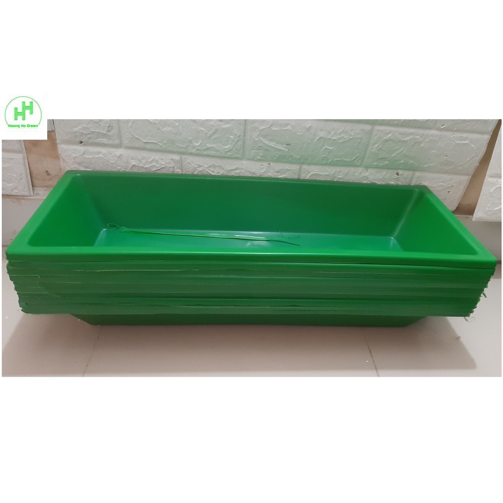 Khay Nhựa Làm Mát Cho Lan, Máng Ăn, Uống Cho Lợn, Gà, Kích Thước 60x24x10Cm