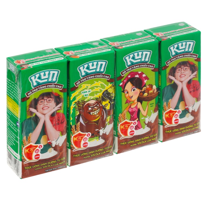 Thùng 48 hộp 180ml sữa LiF Kun socola lúa mạch (48 x 180ml) - NGUYÊN THẺ QUÀ TẶNG